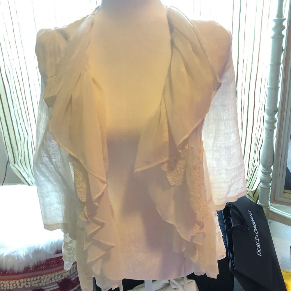 Fui ivory lacy jacket - Picture 1 of 7